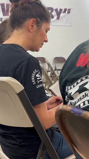 This was one of my favorite parts of tonight’s Bible study. This is my friend and she helped teach tonight’s bible study by reading the word for us! This is not an easy thing for her, but baby hunny child, the authority she got when reading his word 💕💕💕💕 | Jamie Childers