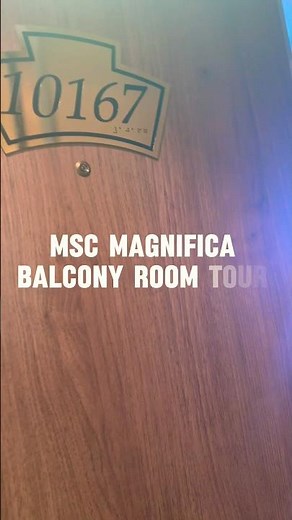 MSC Magnifica Balcony Room Tour/Room 10167 MSC MAGNIFICA Cabin tour- Deluxe Balcony Stateroom #msc