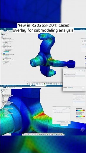 New in R2026xFD01 | Cases overlay for submodeling analysis