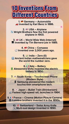 Karl Benz invented the first practical gasoline-powered automobile (the Benz Patent-Motorwagen) in 1886. 🤩 #didyouknow #fblifestyle #invention #facts #factsdaily | Sakura Blossom