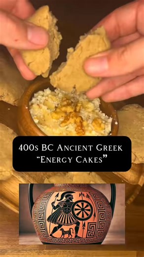 Ancient Greek Barley Cakes #recipe #history #ancient #ancientgreek #fyp #historical #greek | Eats History