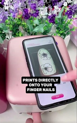 This Nail Printer Prints Directly Onto Your Fingernails – No Salon Needed!