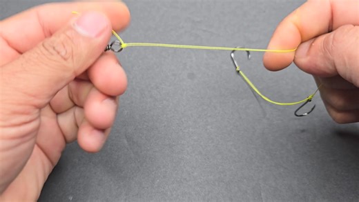 Como amarrar 2 anzuelos en la misma linea . . #pesca #viral #fishing | pesca CON chuchin