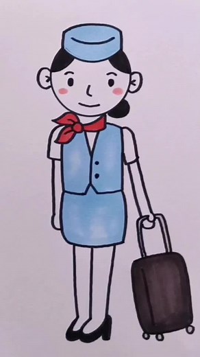 Learn How to Draw an Airline Stewardess | Drawing Tutorial