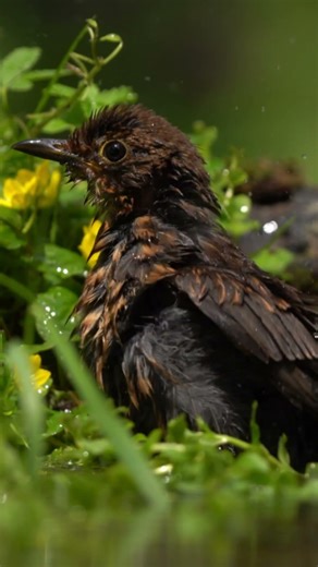 Bird Bath Fun 💦🐦 | Cute Backyard Birds Splashing