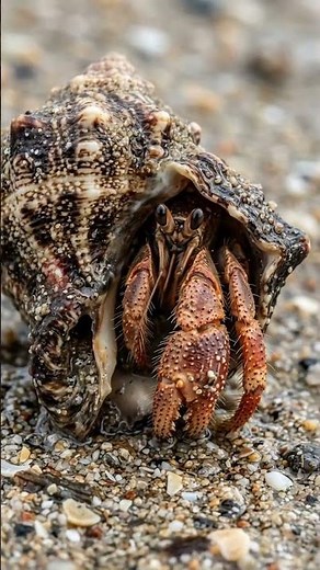 How Does a Hermit Crab Find Its Perfect Home?🦀🐚 | Nature's Traveling House #bbcearth #wildlife