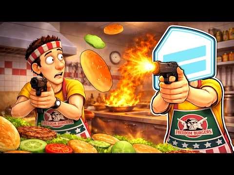 COOKING FOOD WITH GUNS in American Cooking Simulator!