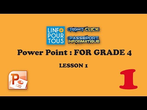 Power Point Lesson 1 for Grade 4