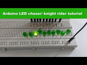 Arduino LED Chaser Knight Rider Circuit Tutorial | Easy And Simple Electronics Project For Beginner