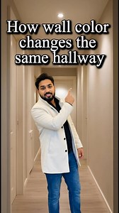 116K views · 721 reactions | How Wall Color Changes a Hallway Interior (Design Experiment) Same hallway. Same layout. Different wall colors. This video shows how wall color alone can completely change the feeling of a hallway — from brighter and wider to warmer, calmer, or more dramatic. A simple design experiment that proves why wall color matters more than you think. #InteriorDesign #WallColor #HomeDesign | Al kareem architect & buillders | Facebook