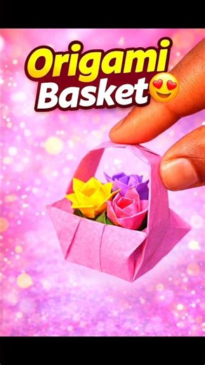 How to Make Origami Basket 🧺 Easy Tutorial
