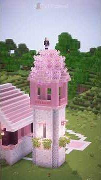 Minecraft Cherry Blossom Castle 🌸🏰 #minecraft #minecraftbuilding #minecraftbuilds #minecrafttutorial