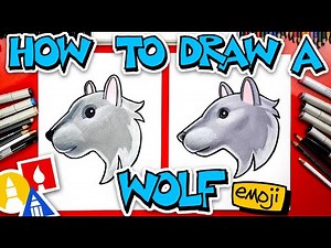 How To Draw The Wolf Head Emoji 🐺