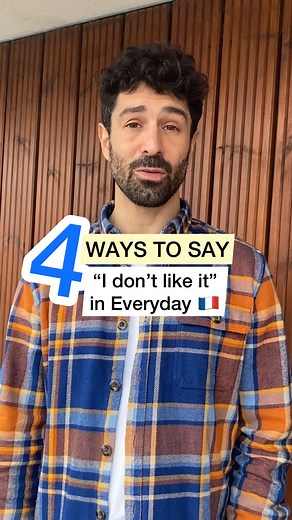 How to say "I don't like it" in French 🇫🇷 #everydayfrench #spokenfrench #speakfrench #onlinefrenchcourse #learnfrench | Learn French With Alexa