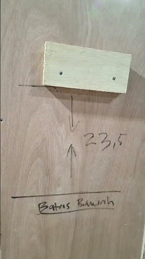 cara memasang gantungan kabinet dengan French cleat system #frenchcleat #woodworkingideas