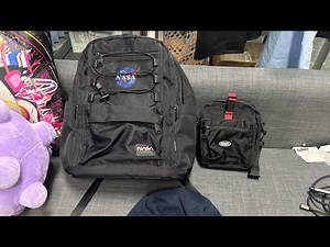 大熊開箱-NASA SPACE多功能後背包、隨身多用途小包、漁夫帽