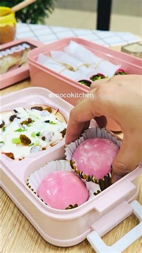 My All-Pink Healthy Lunch Box 🌸✨ #aestheticfood #bentobox #eatclean