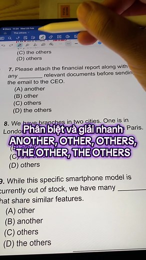 Phân biệt Another, Other, Others, The Other, The Others
