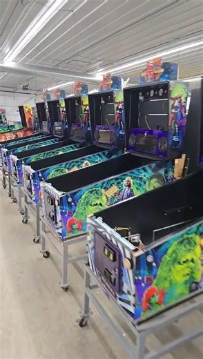 The Juice is making his way through the departments steadily, all while still maintaining a consistent supply of Evil Dead, Looney Tunes, and TCM every day! #pinballmachine #pinball #spookypinball #spooky #arcade #beetlejuice #evildead | Spooky Pinball LLC