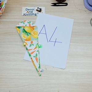 A very useful handicraft idea that can be made with A4 paper size fabrics | Decor And Knitting