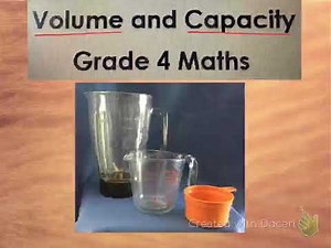 Volume and capacity: Grade 4
