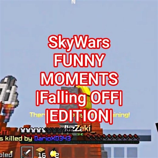 Skywars FUNNY moments 5 (Falling OFF Edition)