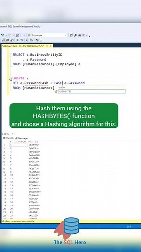 Protect your passwords 😎 #sql #sqlserver #database #dba #data #dataengineering #dataanalytics