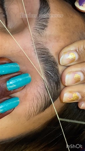 Eyebrows threading tutorial/ Eyebrow threading #shorts #eyebrows #threading #viral #ytshorts