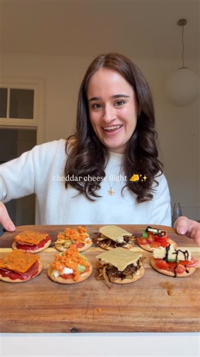 Holly Dingwall on Instagram: "AD CHEDDAR CHEESE FLIGHT!! 🧀😍 Cheddar cheese flight using the range and extra mature cheddar from @pilgrimschoice! 🤩 All of these combos were so tasty and I’m obsessed with the flavoured cheddars, so many possible combinations and dishes here! Combos include •⁠ ⁠Pizza style: pizza sauce, crispy pepperoni, oregano sprinkle & hot honey & jalapeño cheddar 🍕 •⁠ ⁠Nacho style: salsa, guac, sour cream, crushed tortilla chips & smoky paprika cheese 🧀 •⁠ ⁠French onion s