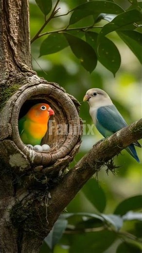 The Bird That Never Falls Out of Love. #shorts #birds #lovebirds