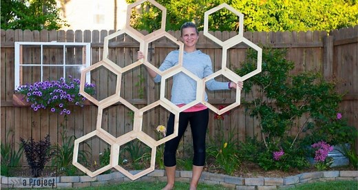 Honeycomb Garden Trellis | DIY Garden Trellis Tutorial (with video!) - Mama Needs a Project