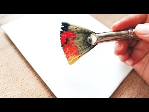 Paint a Cabin in the Autumn Forest with GREAT EASE / Acrylic Painting for Beginners