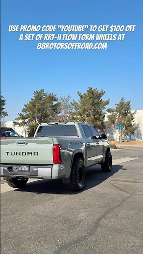 Gloss Black RRW RR7-H Flow Form Wheels on Lunar Rock Toyota Tundra #88rotorsoffroad