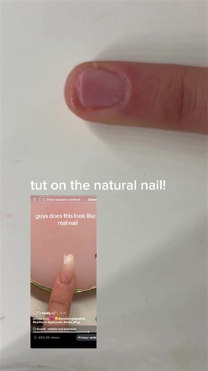 Natural Nails with Gel: Long French & Hibiscus Tip Ideas