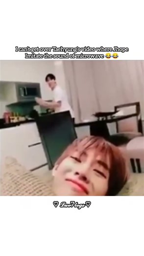 Jhope imitating microwave sound 😂#bts#jhope#taehyung