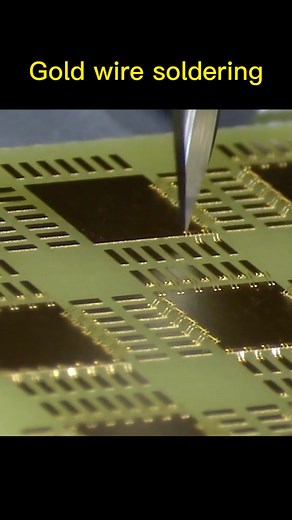 Gold Wire Welding in High-Definition Footage