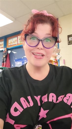 Jess Reid on Instagram: "Changed the sounds in my destiny follett system and I keep giggling. I can't help that I love my job and that I am a huge geek #schoollibrarian #librariansofinstagram #elementarylibraryfun #geek"