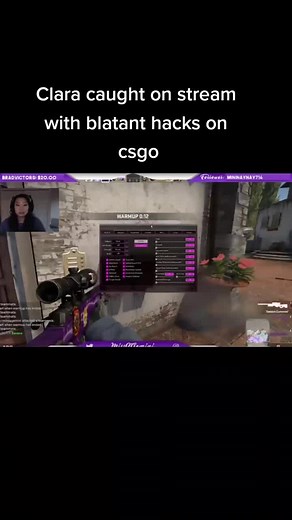Clara Caught on Stream with Blatant Hacks on CS:GO