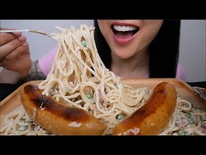 CREAMY CHEESY PASTA WITH FULLY LOADED SAUSAGE (I MADE A MESS) NO TALKING | SAS-ASMR