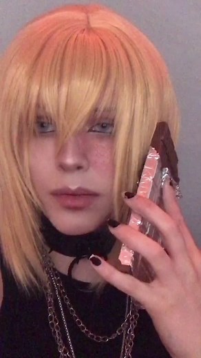 Mello Cosplay Eating Chocolate | Death Note Anime