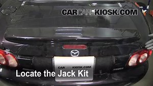 How To Jack Up a 1993 Mazda Miata 1.6L 4 Cyl.