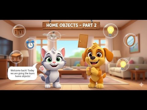 Home Objects Around Us | Part 2 | Learning Videos for Kids | Tiny Tales Garden