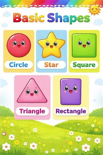 basic marhs shapes|five basic shapes|learn maths shapes for kids|kids maths shapes