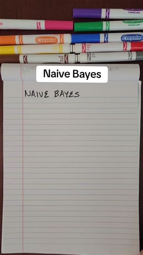Naive Bayes. supervised learning. #datascience #machinelearning #statistics #stats #dataanalytics #compsci