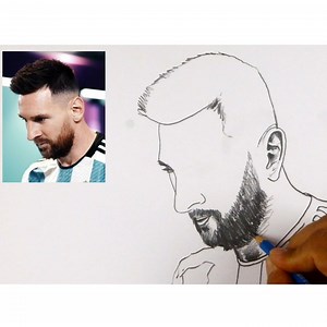 32K views · 1.3K reactions | Realistic Portrait Leo Messi Easy Tutorial || Pencil Sketch #messi #artist #sayeddrawingacademy #drawing #usa #intarmiami | Sayed Drawing Academy | Facebook