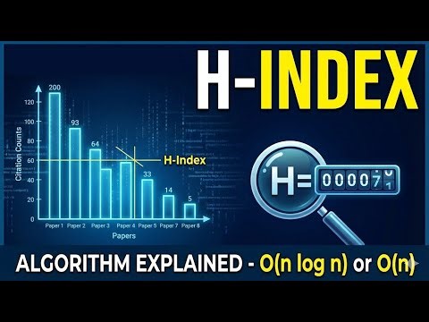 🔥 H-INDEX — Sorting + Counting Logic Made EASY! | LeetCode 274 | Interview Favorite