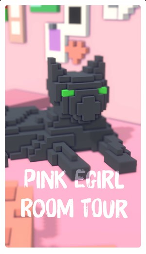 Gaming room tour! 🎮 My pink cute corner is ready 🍬 What’s your fave part? What type of room should I create next? ✨ . #roomtour #pixelart #gamingroom #egirlbedroom #cutecore @Things