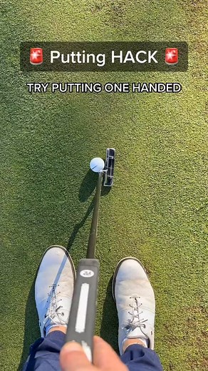 1.4K views | PUTTING HACK one handed putts! #golf #golftiktok #golfer #golfswing #golftok #golfing #golftips #golfdrills #golflife #golfingwiththeboys #golfingbrothers #golfcourse #pga #PGATOUR | Amy Lawson | Facebook