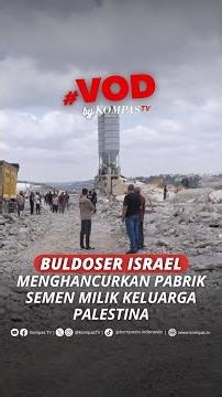 BULDOSER ISRAEL MENGHANCURKAN PABRIK SEMEN MILIK KELUARGA PALESTINA #short