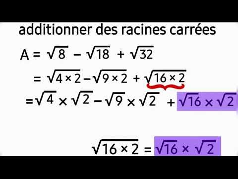 additionner des racines carrés